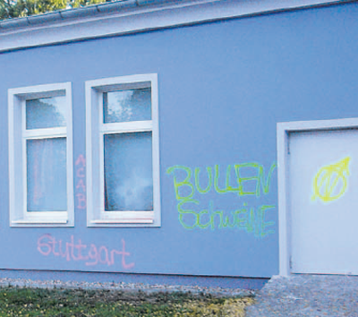 Featured image for Weitere bunte Anschläge gegen die Repression in Stuttgart