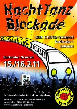 Featured image for [KA] Castor Nachttanzblockade